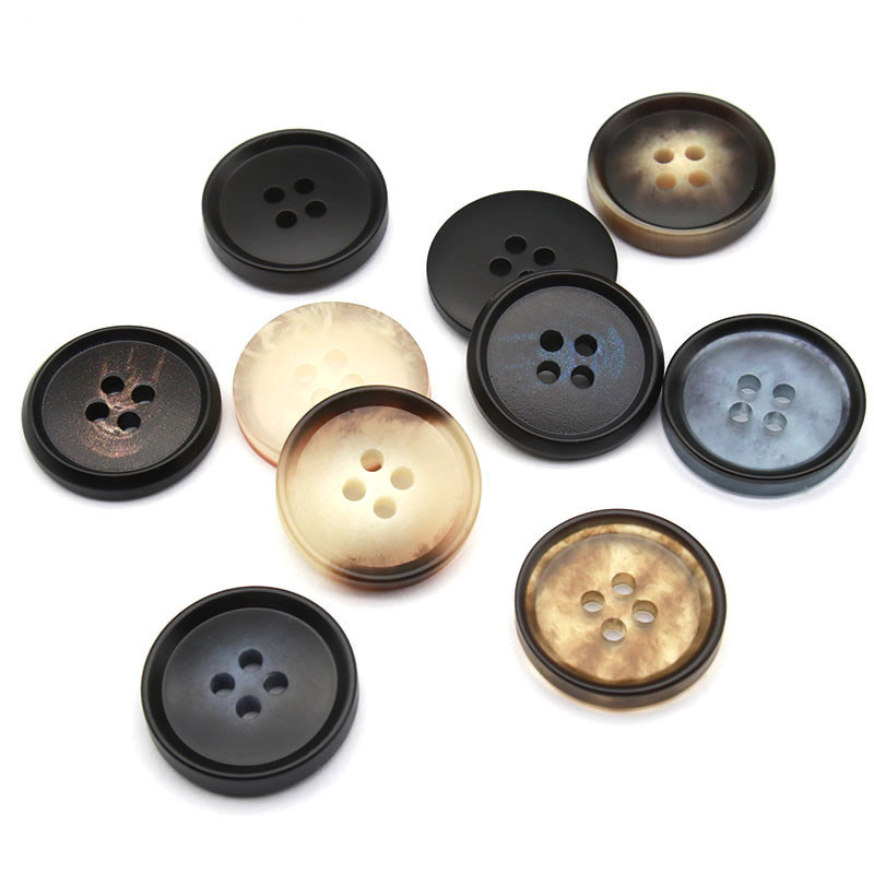 4 Holes Smooth Round Resin Button