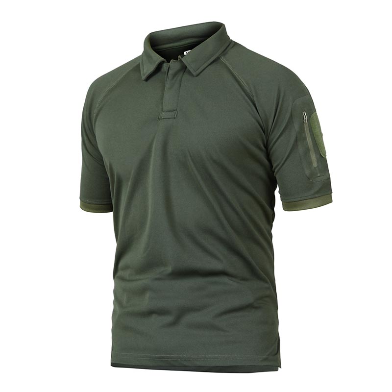 Detachable Sleeves Lapel T-Shirt