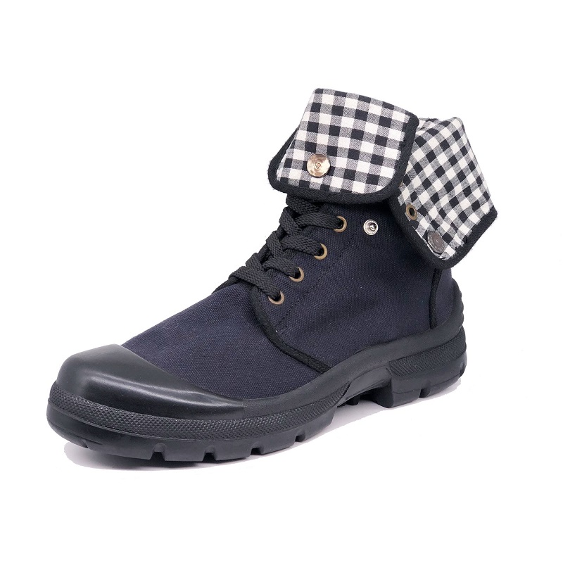 OEM ODM Navy Blue Canvas Training Shoes