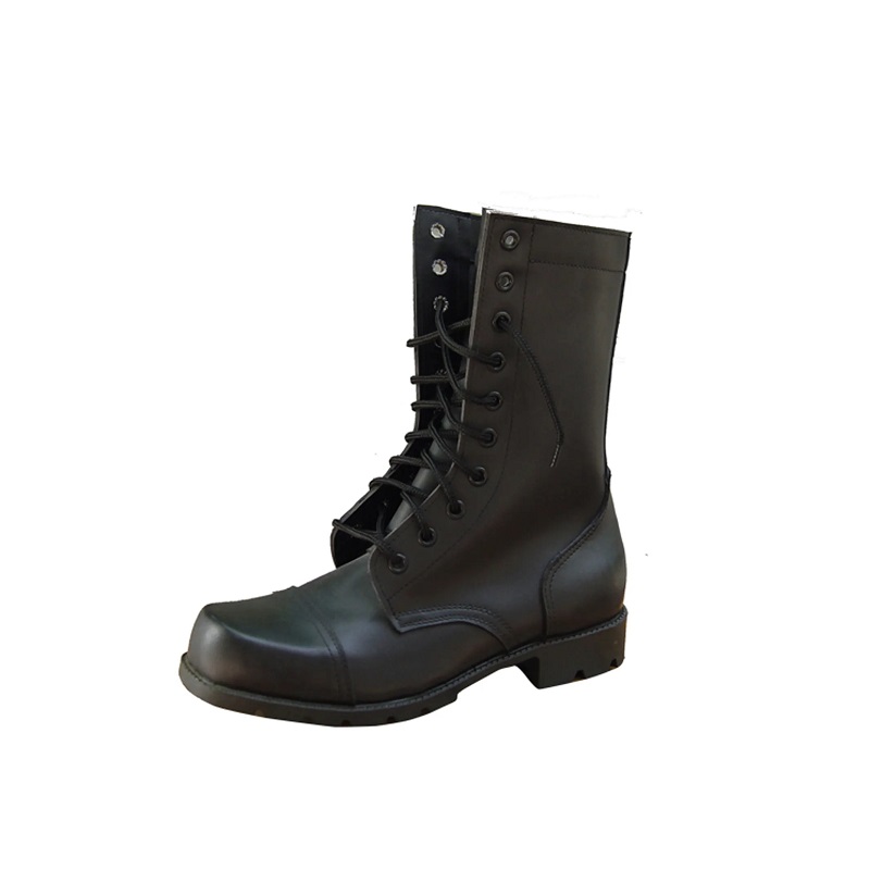 Factory Price Black Genuine Leather Saudi Arabia Military Men Jungle Boots