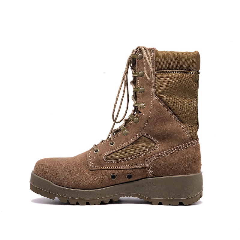 Wholesale Price Men Brown Tactical Jungle Boots With Eyelets
